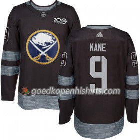 Buffalo Sabres Evander Kane 9 1917-2017 100th Anniversary Adidas Zwart Authentic Shirt - Mannen